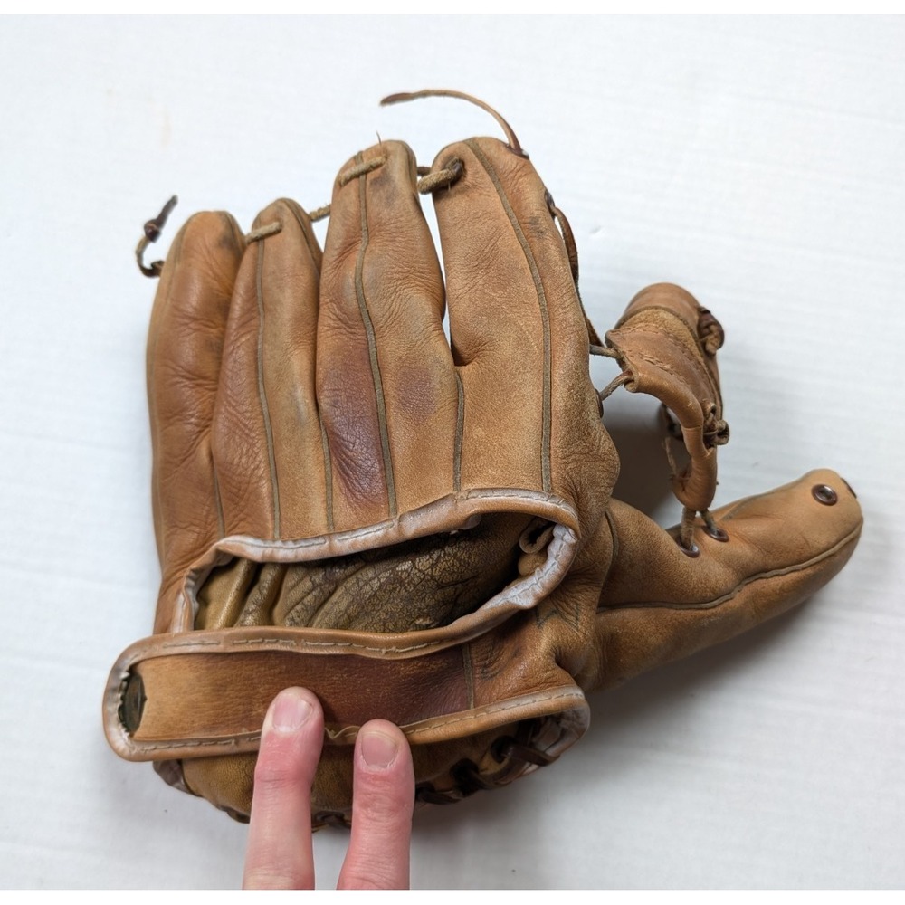 Draper Maynard Vintage Baseball Glove Mitt DG926 Johnny Temple Brown